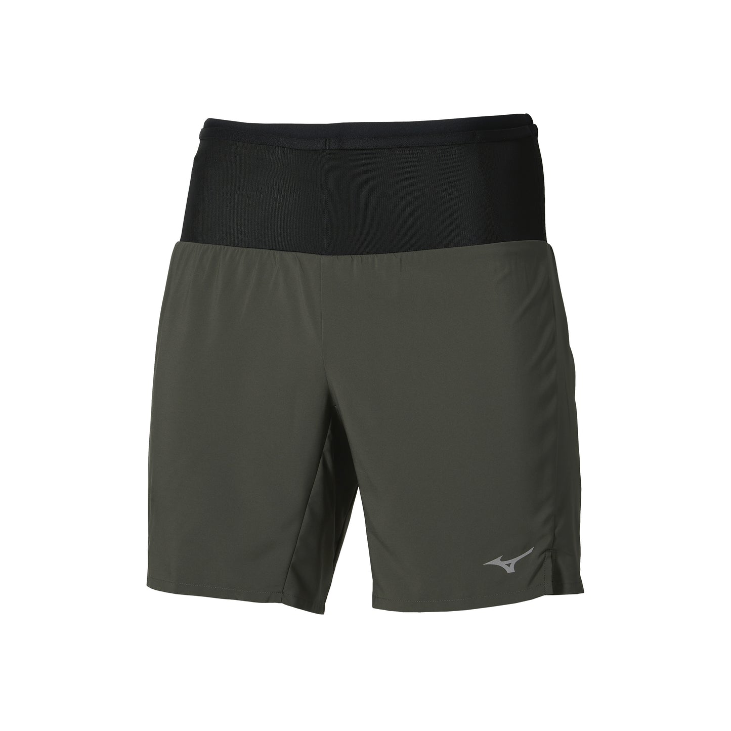 Mizuno Multi Pocket 2in1 Short de running Hommes - vert foncé