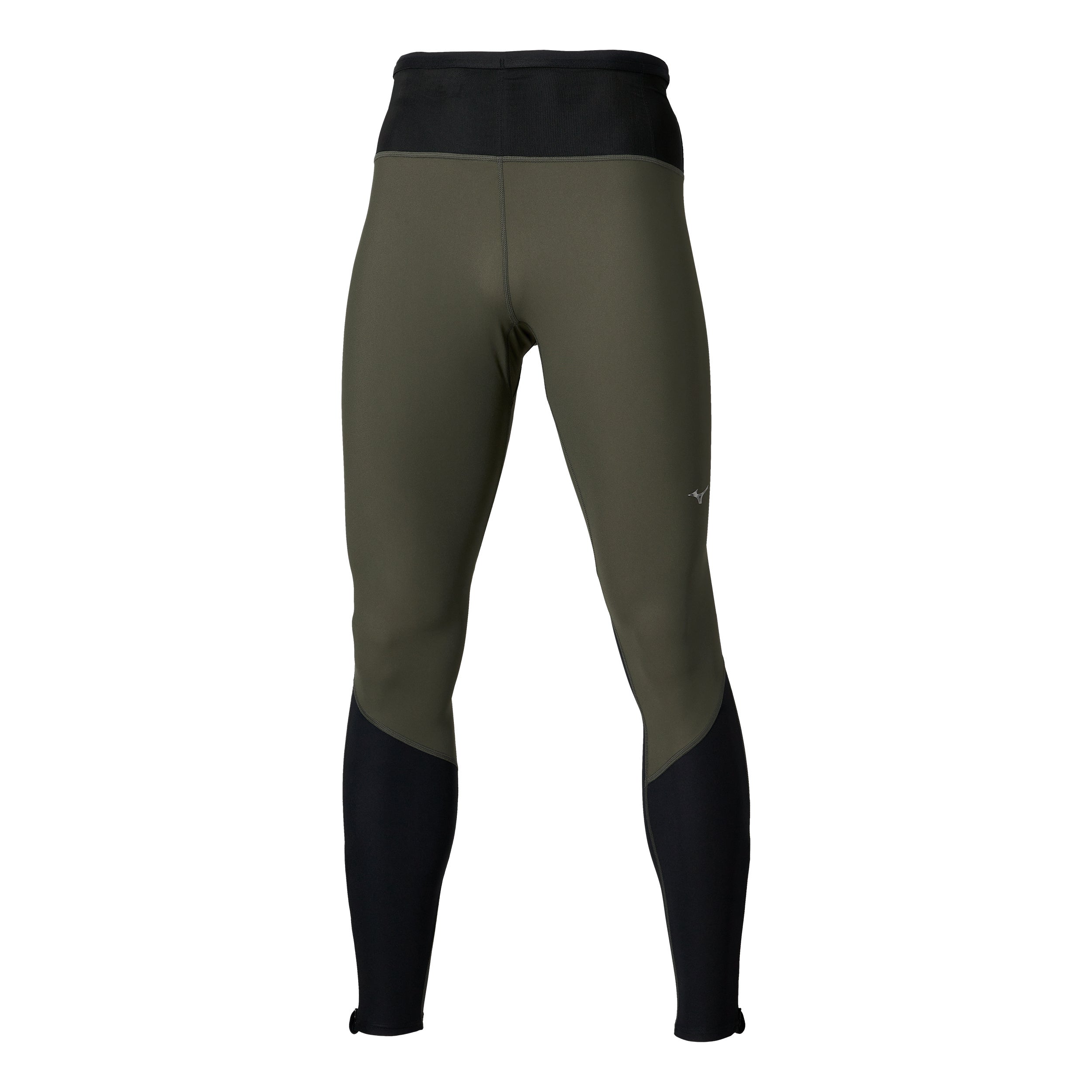 Mizuno Multi Pocket  Collant de course Hommes - vert olive, noir