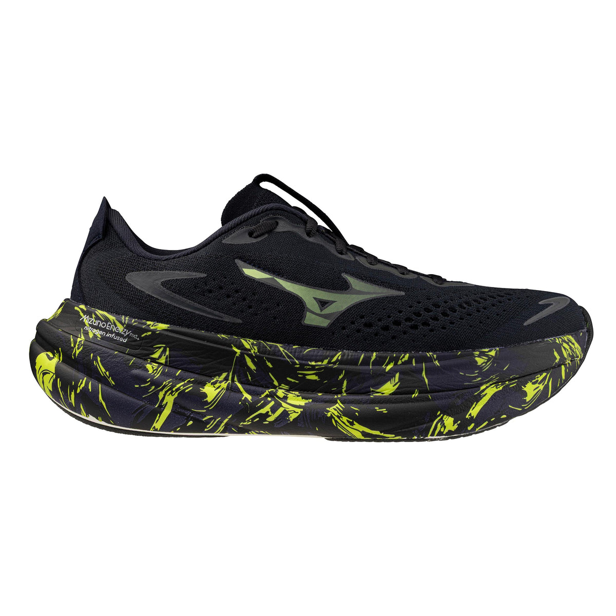 Mizuno Sky Prime  Chaussure de running sans stabilisateurs Unisex - gris foncé, jaune lemon