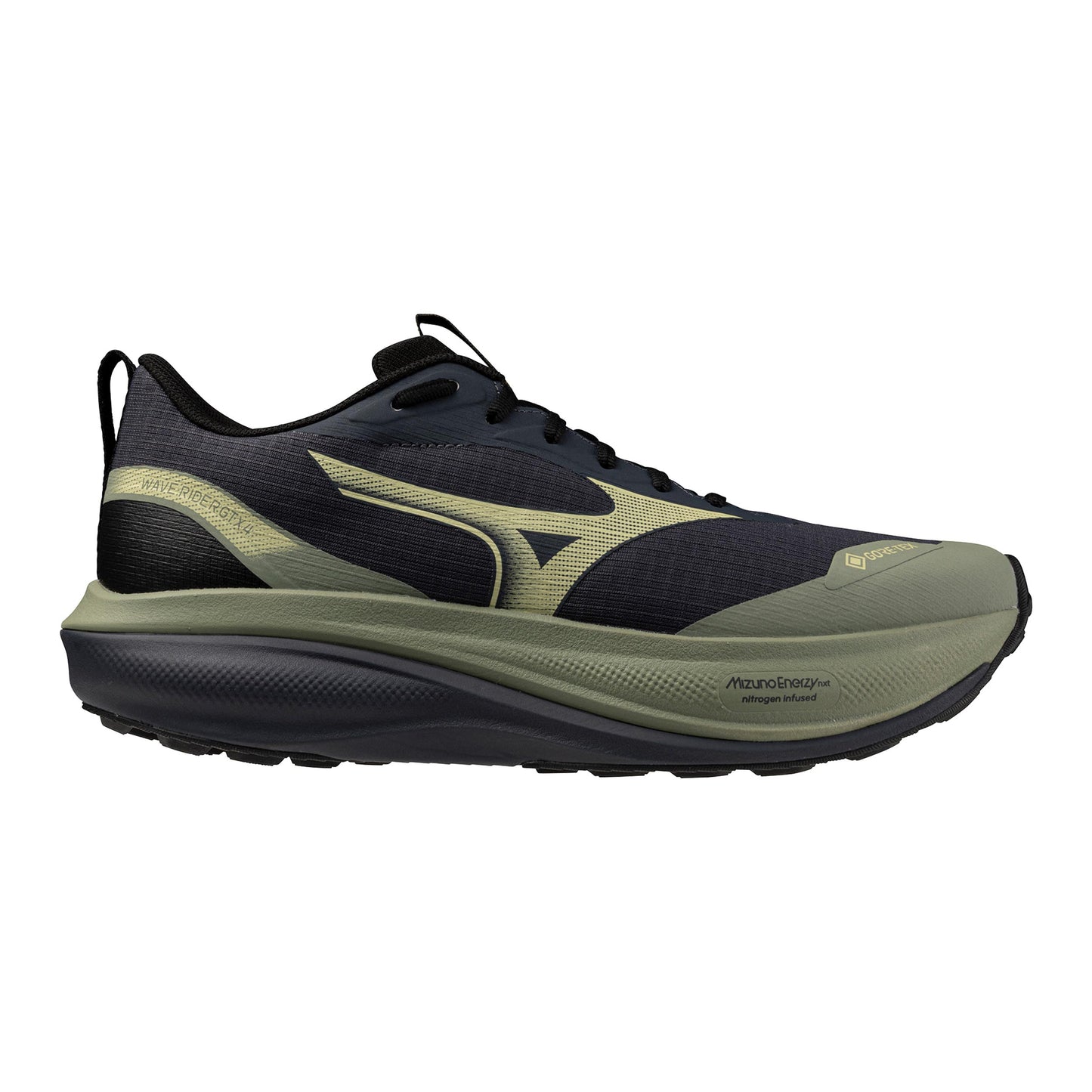 Mizuno Wave Rider GTX 4  Chaussure trail Hommes - sauge, bleu foncé