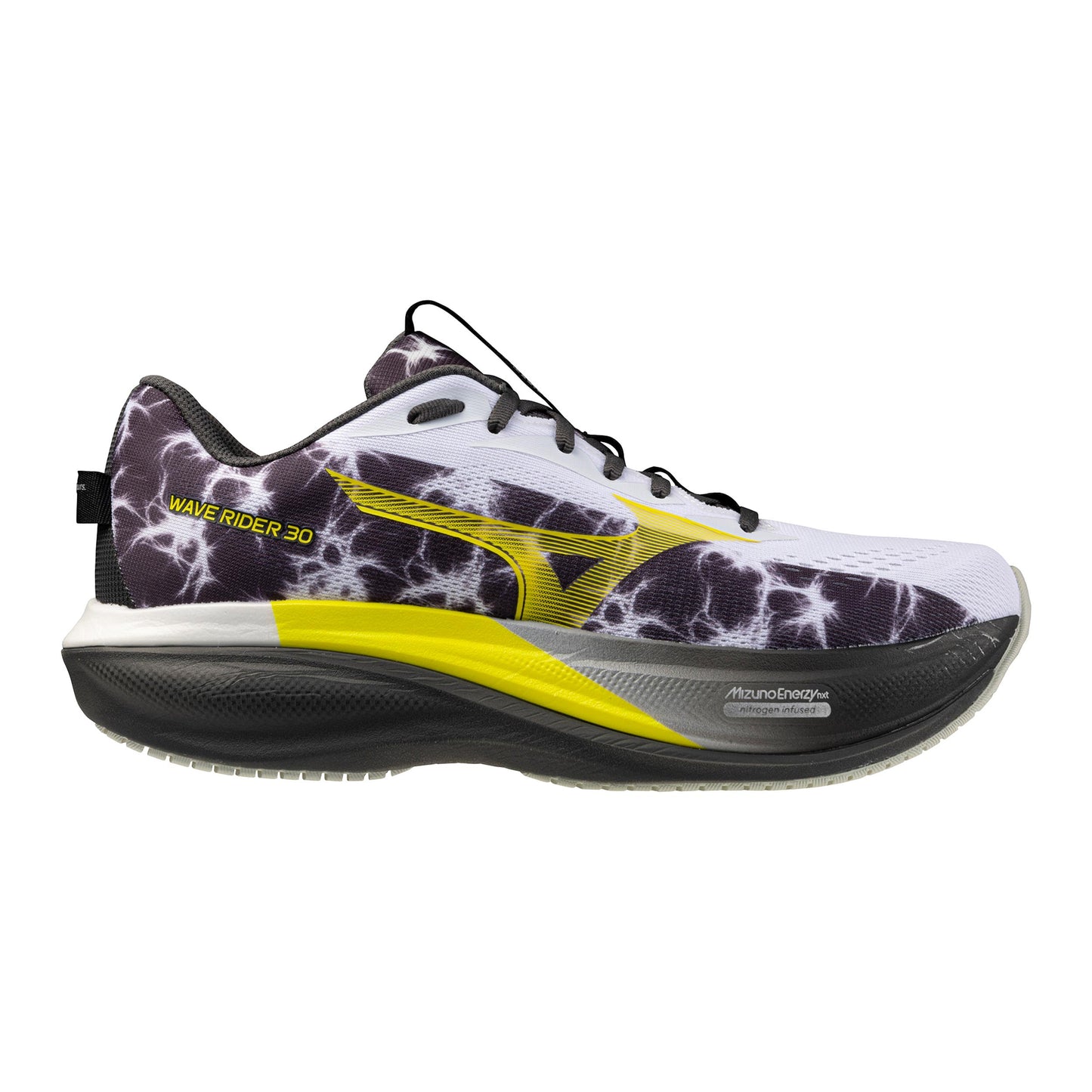 Mizuno Wave Rider 30 Amsterdam  Chaussure de running sans stabilisateurs Unisex - blanc, noir