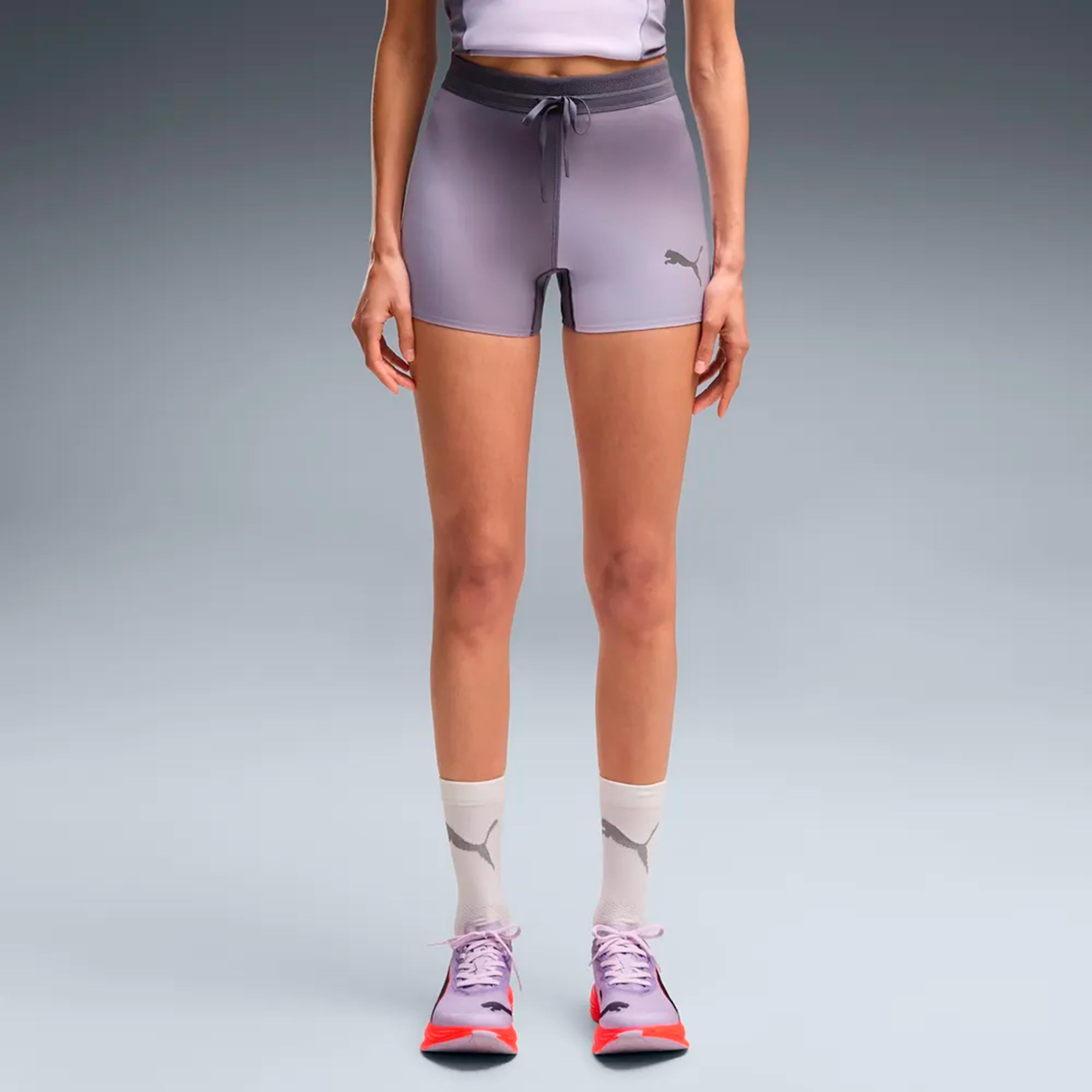 Puma Lightspeed AOP 3in   Collant de course Femmes - gris