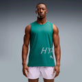 HYROX PWRMODE Training  Maillot de course Hommes - vert