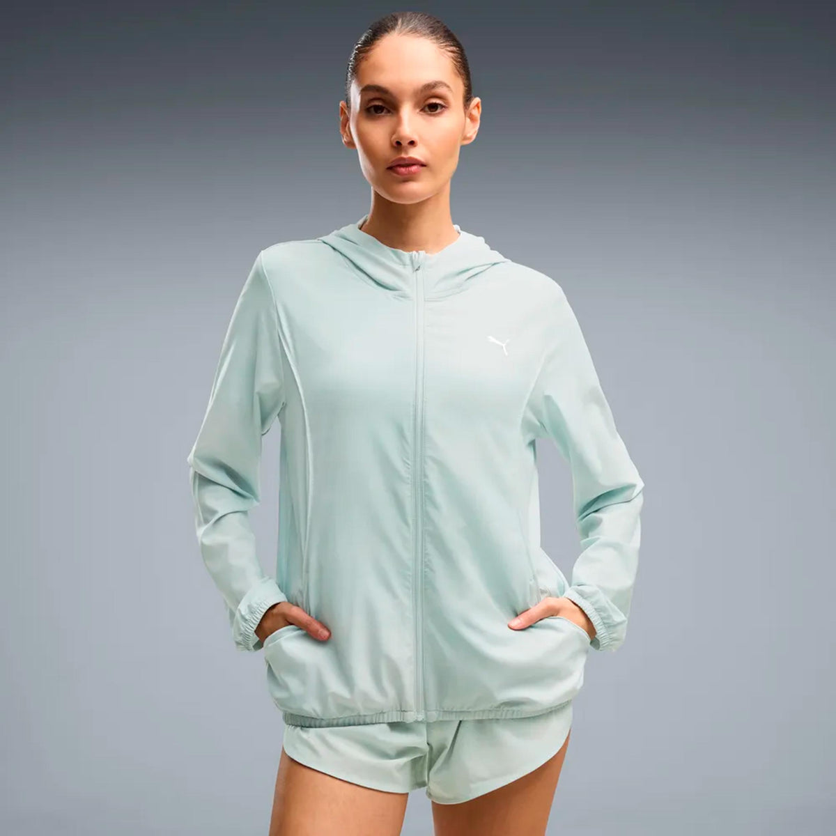 Puma Velocity AOP Woven  Veste running Femmes - vert clair