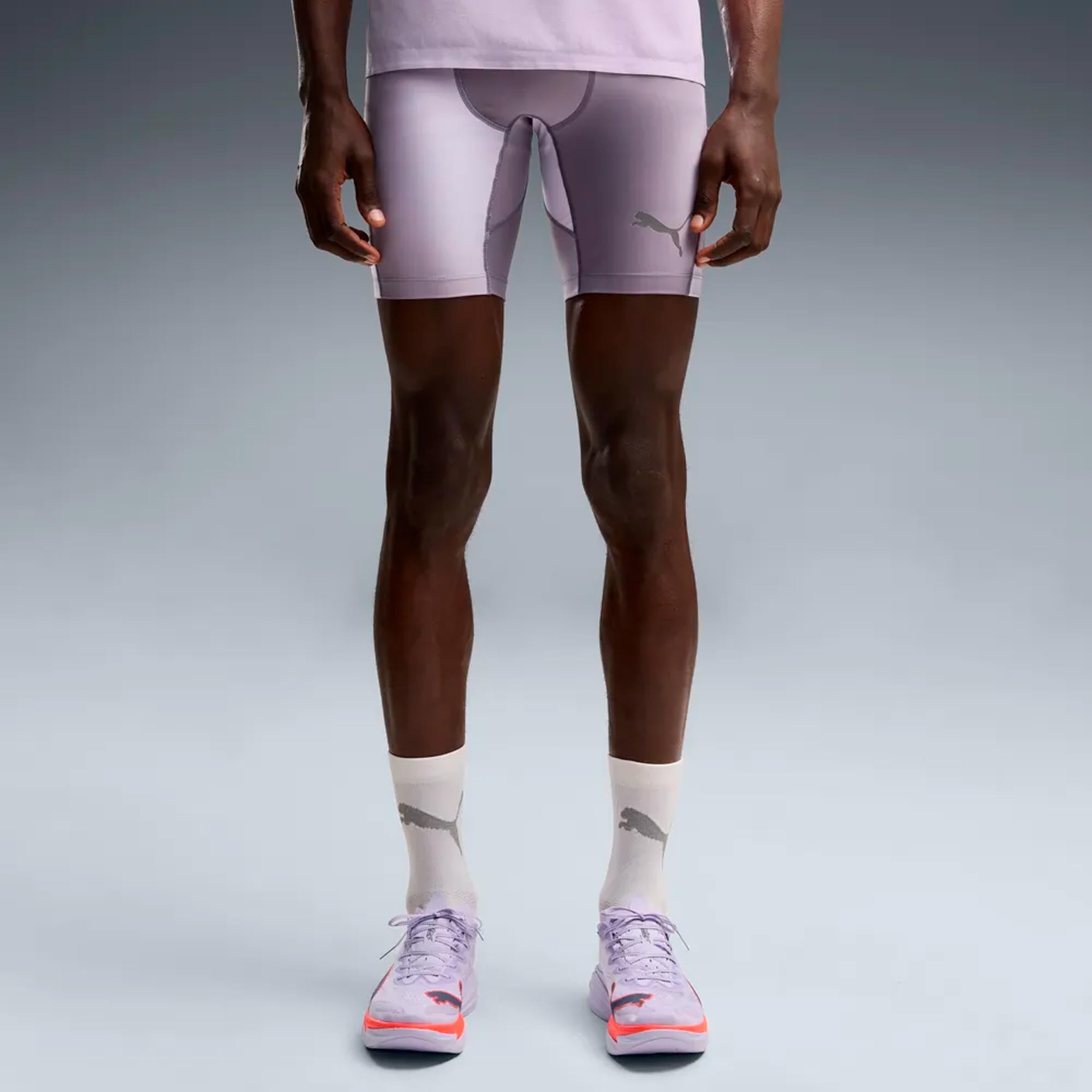 Puma Lightspeed AOP 8in half  Collant de course Hommes - gris