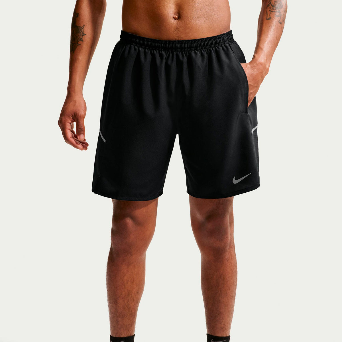 Nike Miler 7in  Short de running Hommes - noir, argent
