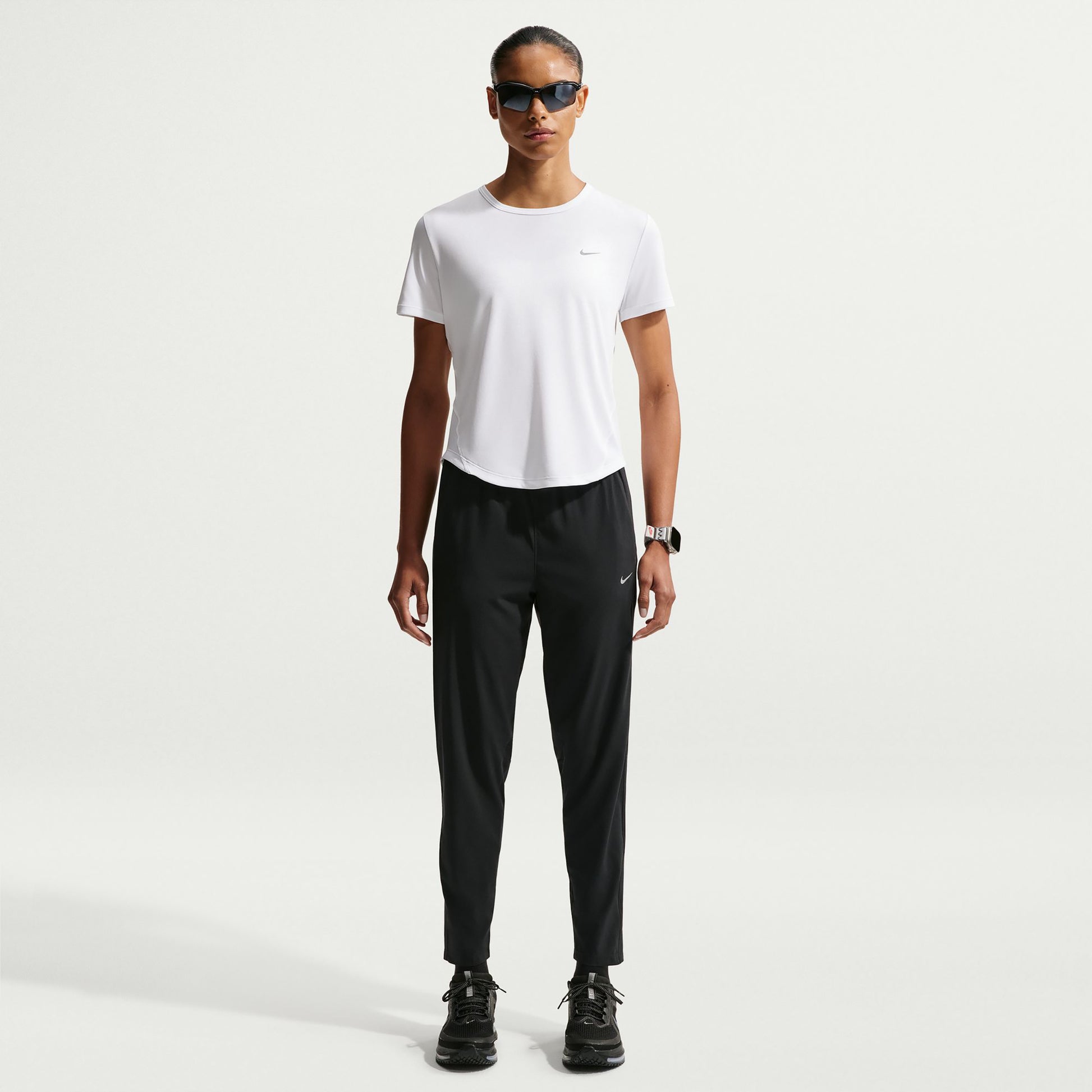 Nike Tempo  Maillot de course Femmes - blanc, argent