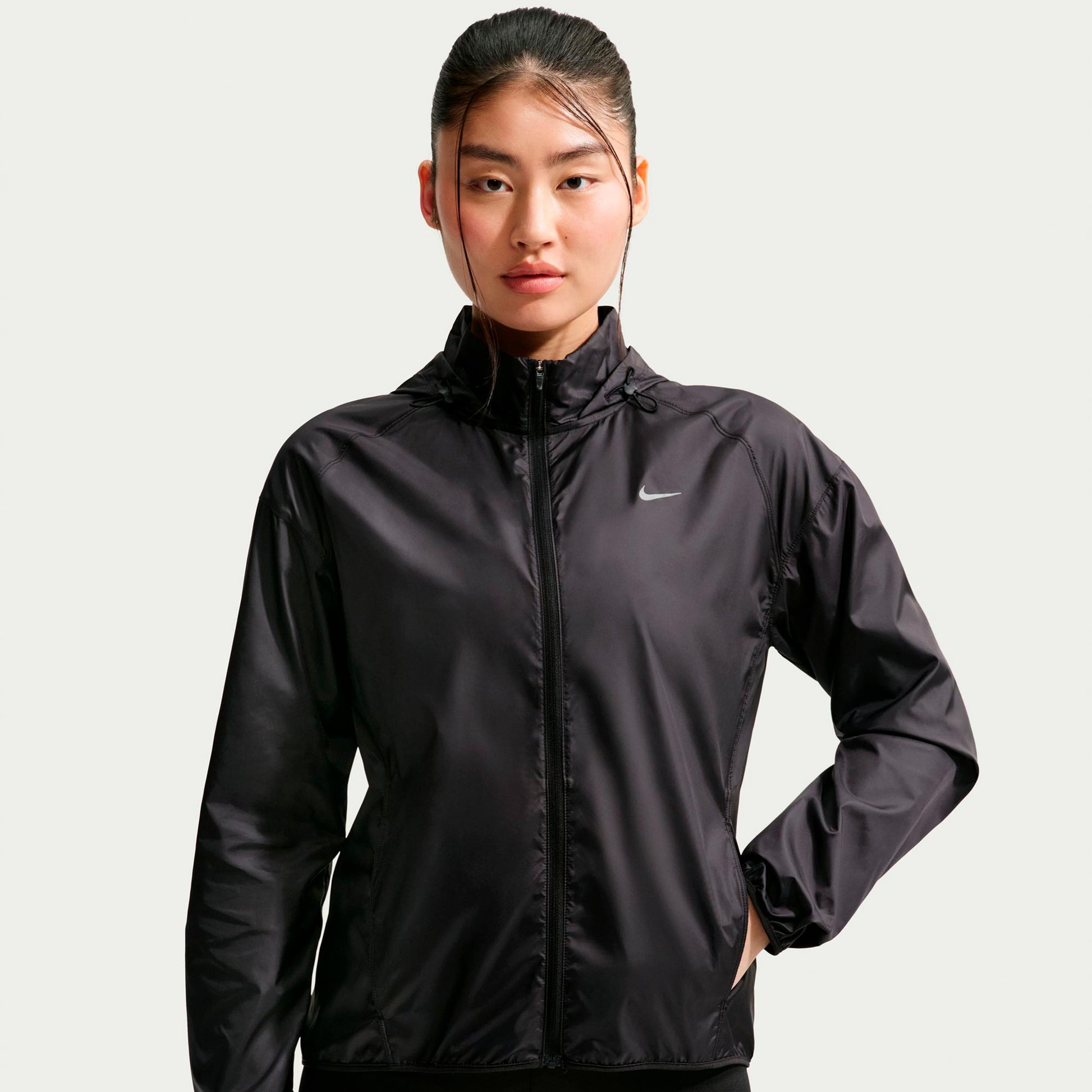 Nike Tempo  Veste running Femmes - noir, argent