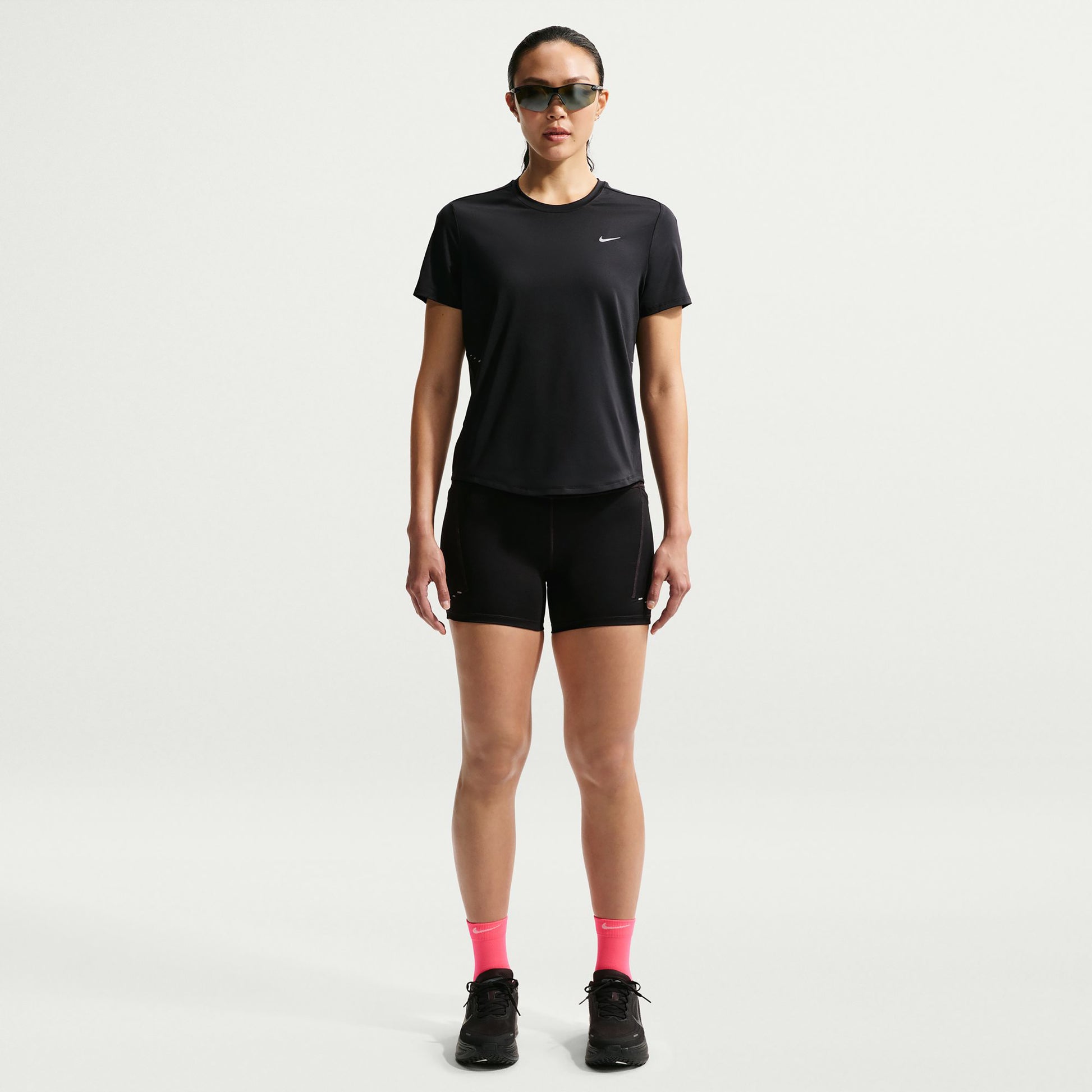 Nike Swift  Maillot de course Femmes - noir, argent