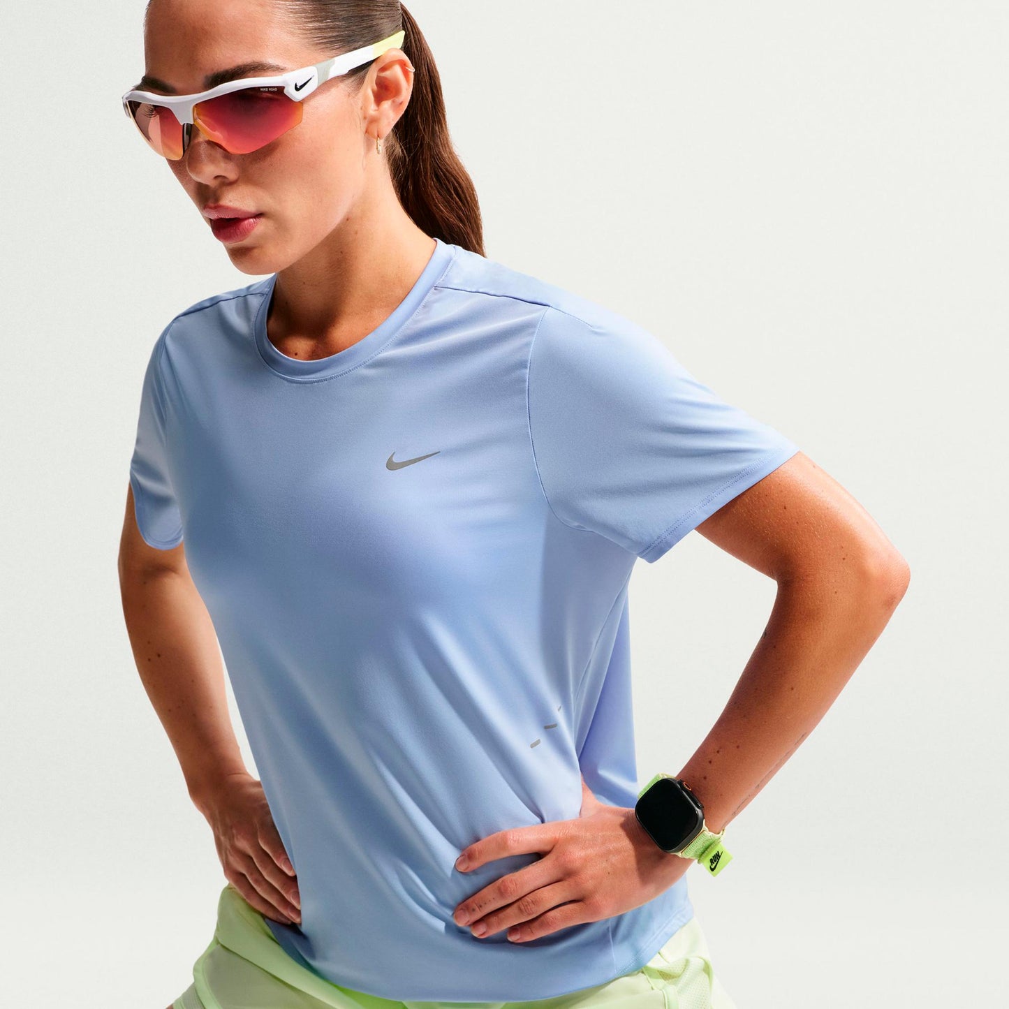 Nike Swift  Maillot de course Femmes - bleu, argent