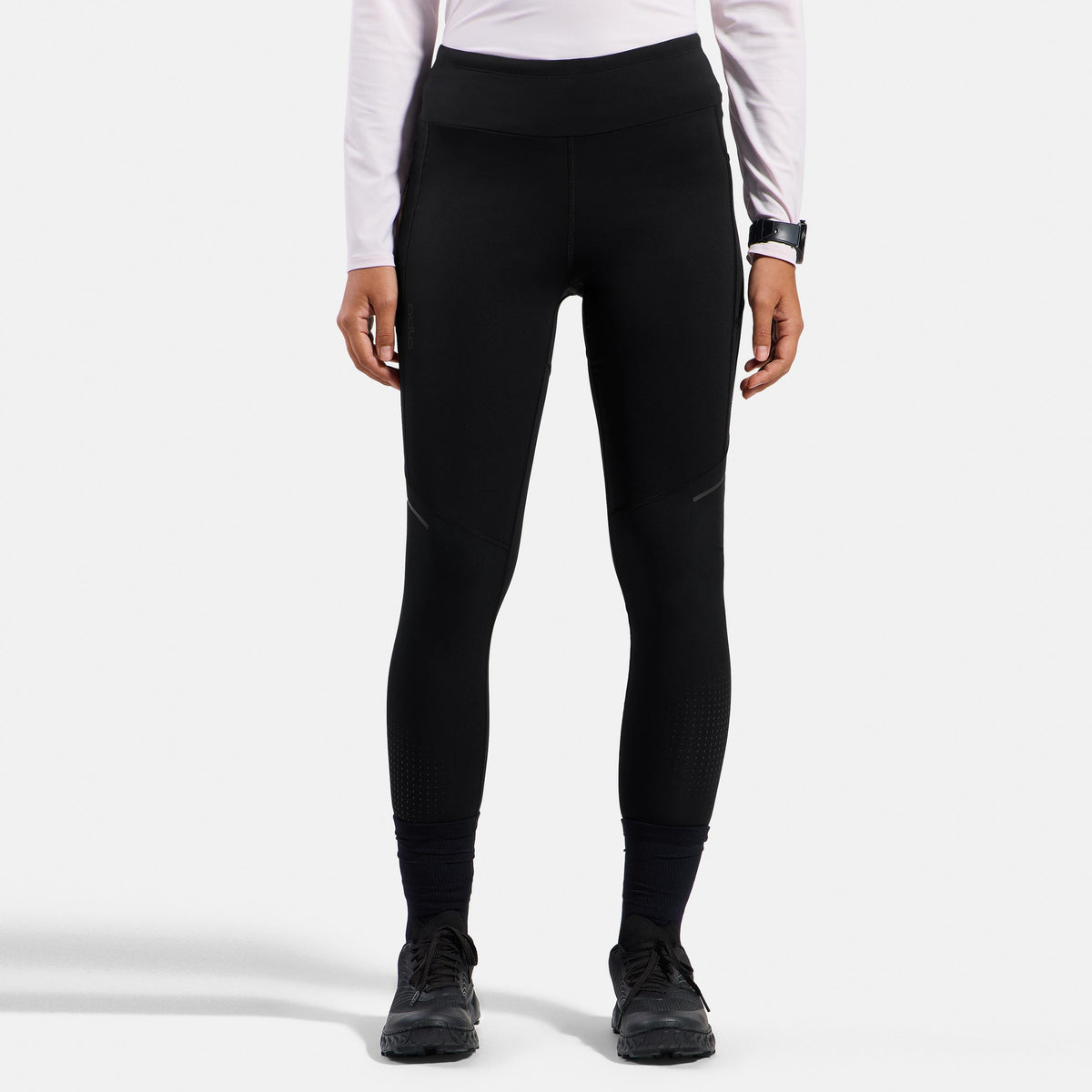 Odlo Zeroweight Warm Reflective  Collant de course Femmes - noir