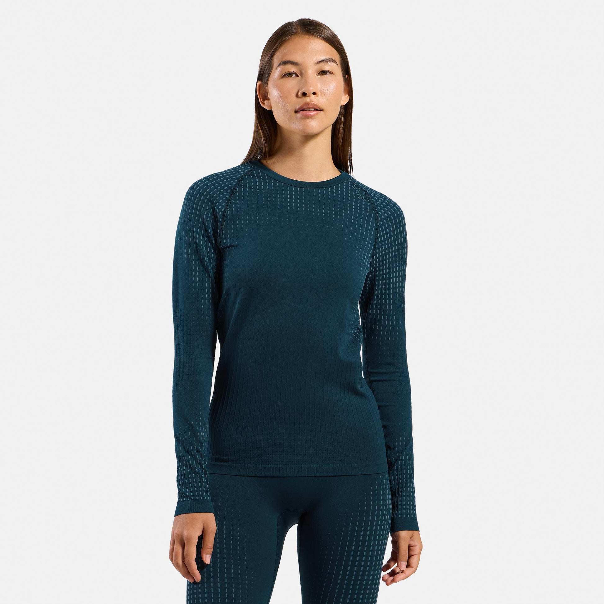 Odlo Performance Warm  Maillot de corps Femmes - bleu petrol
