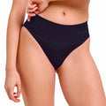 Warm Brief High Waist Panty Femmes - noir