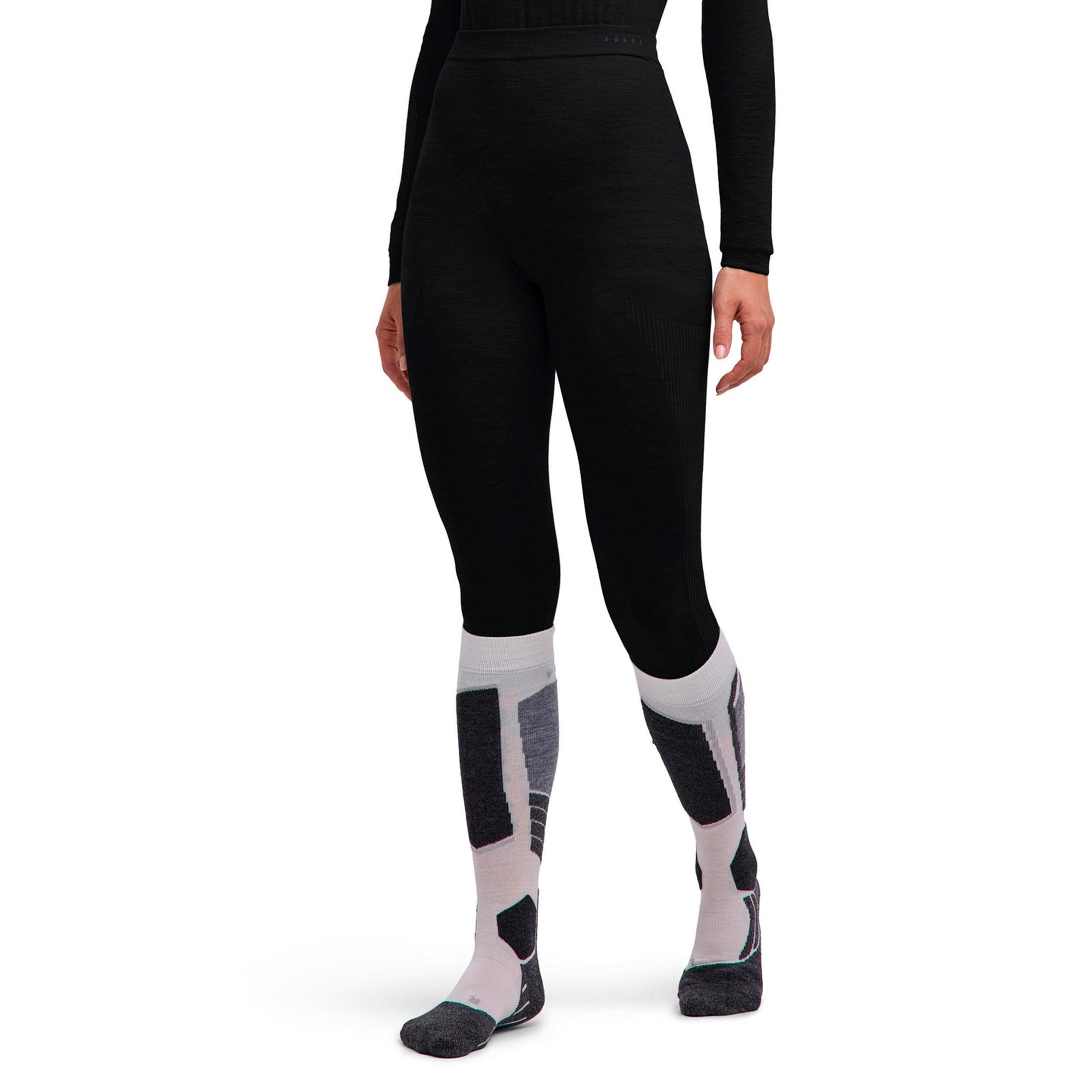 Falke Wool Tech Light 3/4  Collant tight Femmes - noir