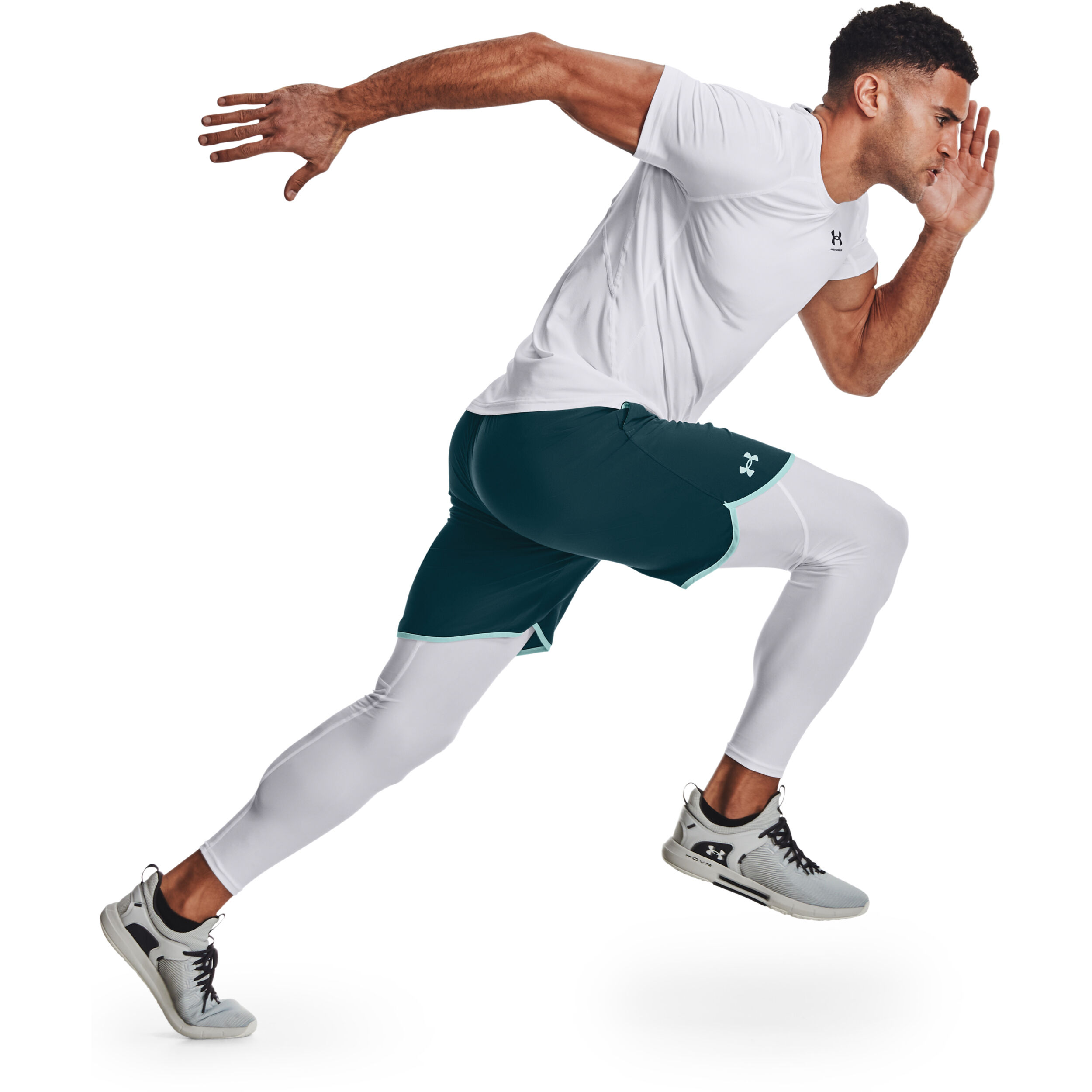 Acheter Under Armour Heatgear Collant Tight Hommes Blanc Noir en ligne Running Point FR