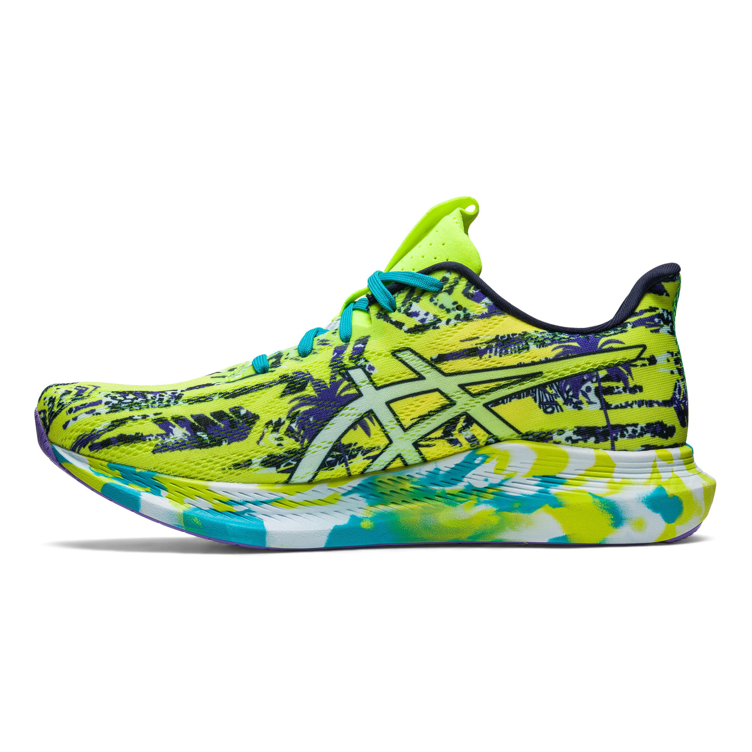 Gel Noosa Tri 14 Chaussure De Competition Hommes Jaune Multicouleur