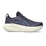 Chaussures de running ASICS ASICS Gel-Nimbus 27 Chaussure De Running Sans Stabilisateurs Hommes-Bleu Gris, Bleu Fonc&eacute;