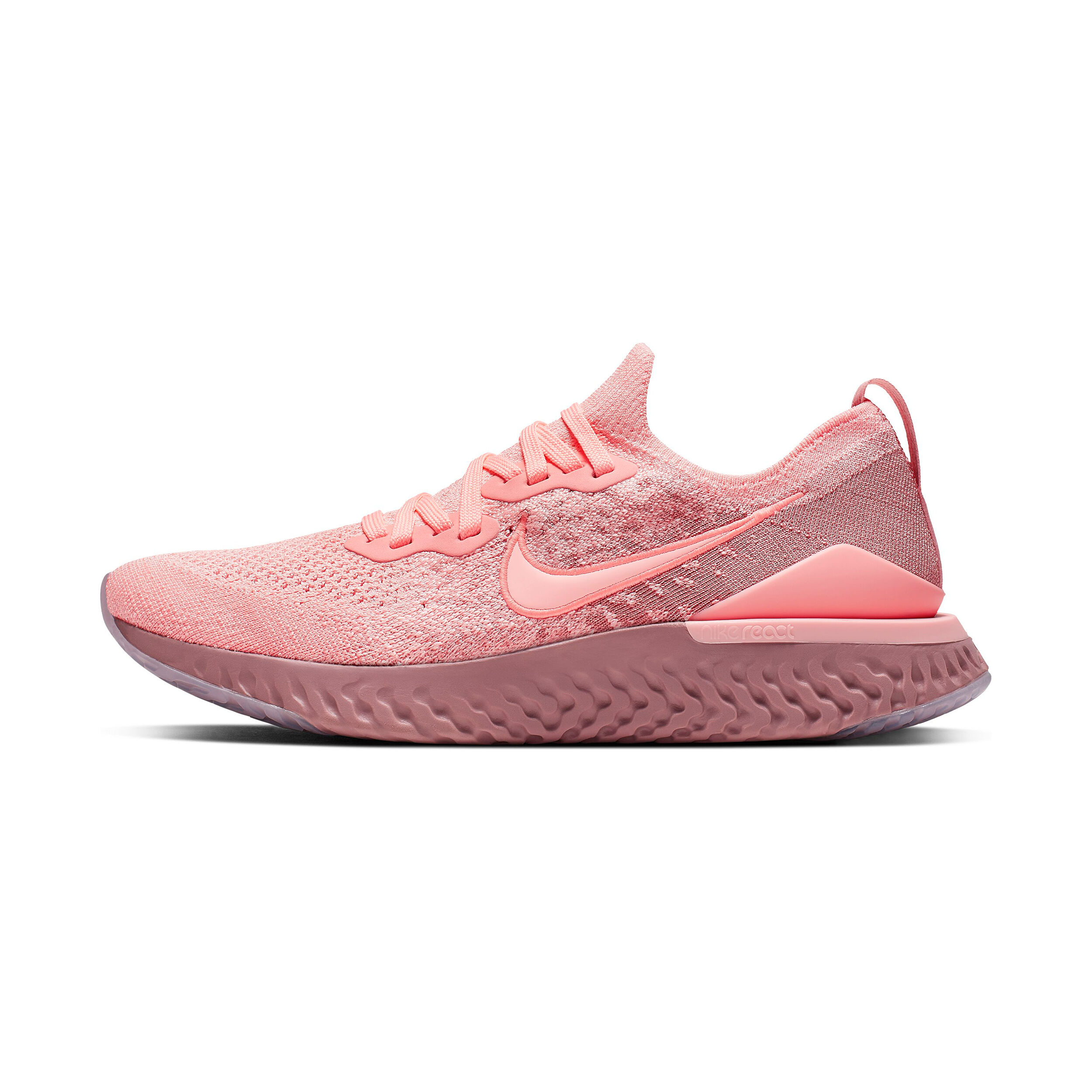 Acheter Nike Epic React Flyknit 2 Chaussure De Running Sans Stabilisateurs Femmes Corail Rose en ligne Running Point FR
