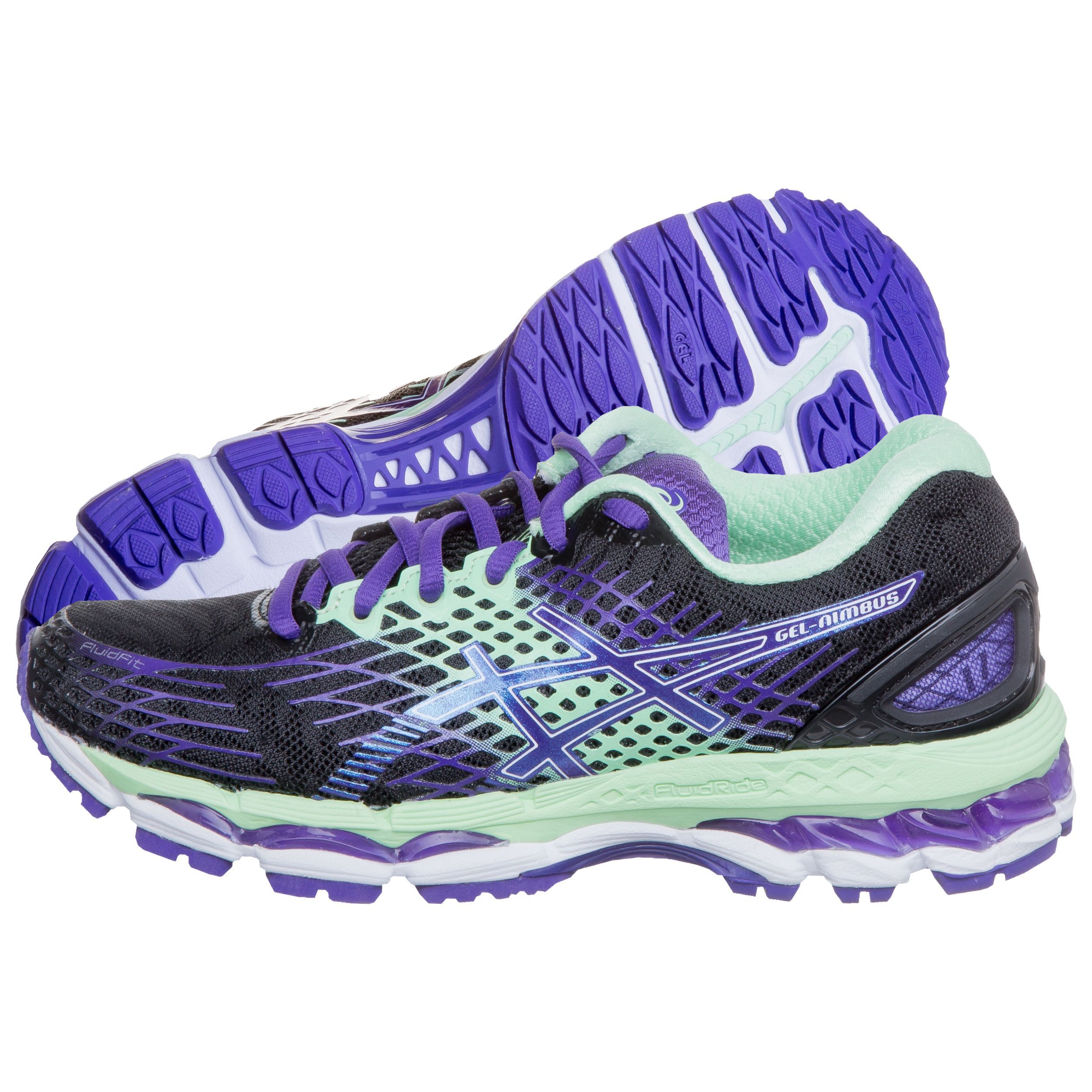 Acheter ASICS Gel Nimbus 17 Chaussure De Running Sans Stabilisateurs Femmes Noir Violet en ligne Running Point FR