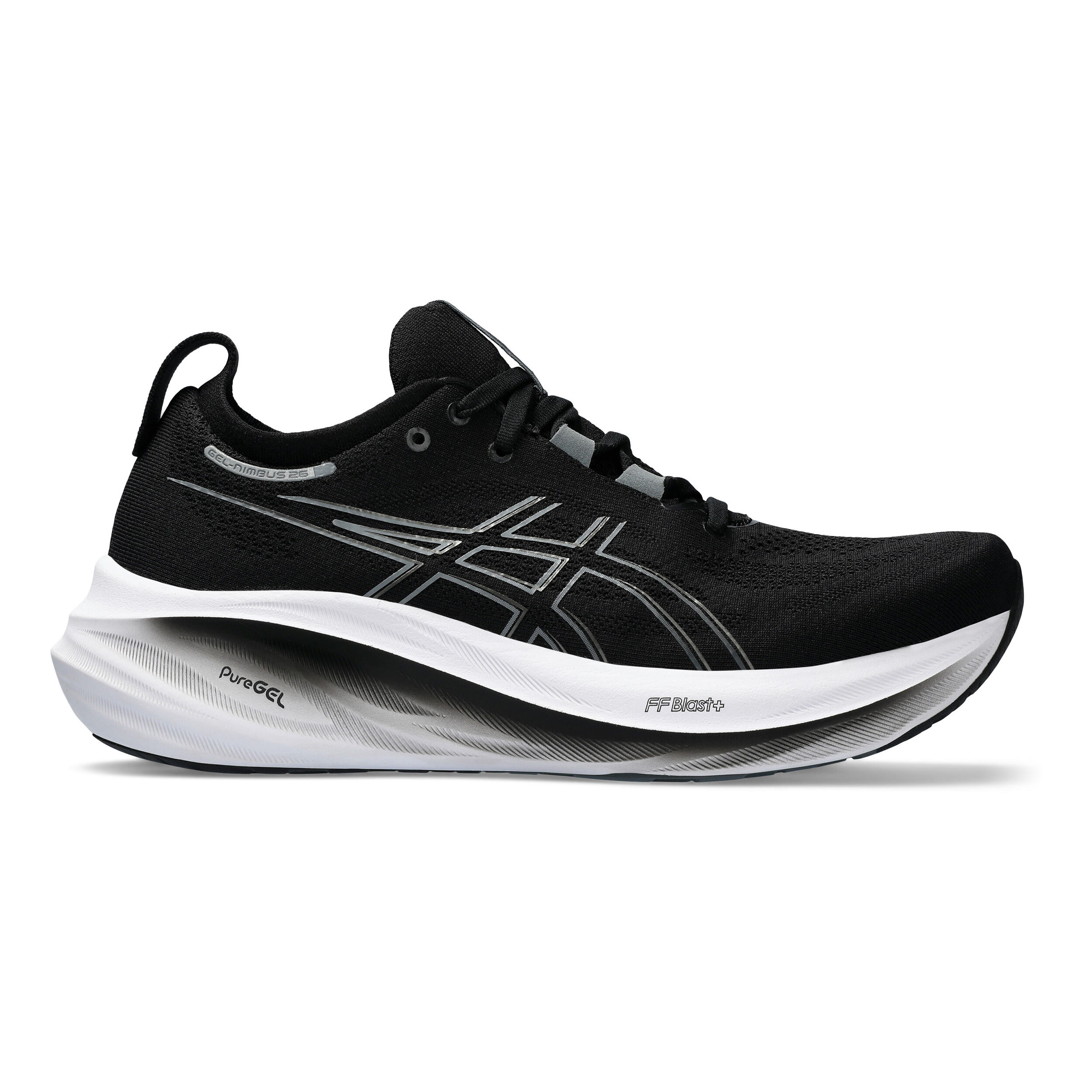 Acheter ASICS Gel Nimbus 26 Chaussure De Running Sans Stabilisateurs Hommes Noir Blanc en ligne Running Point FR