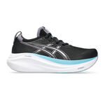 Chaussures de running ASICS ASICS Gel-Nimbus 27 Chaussure De Running Sans Stabilisateurs Femmes-Noir,Argent