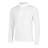 Seamless Stride 1/4 Zip Haut Manches Longues Hommes-Blanc