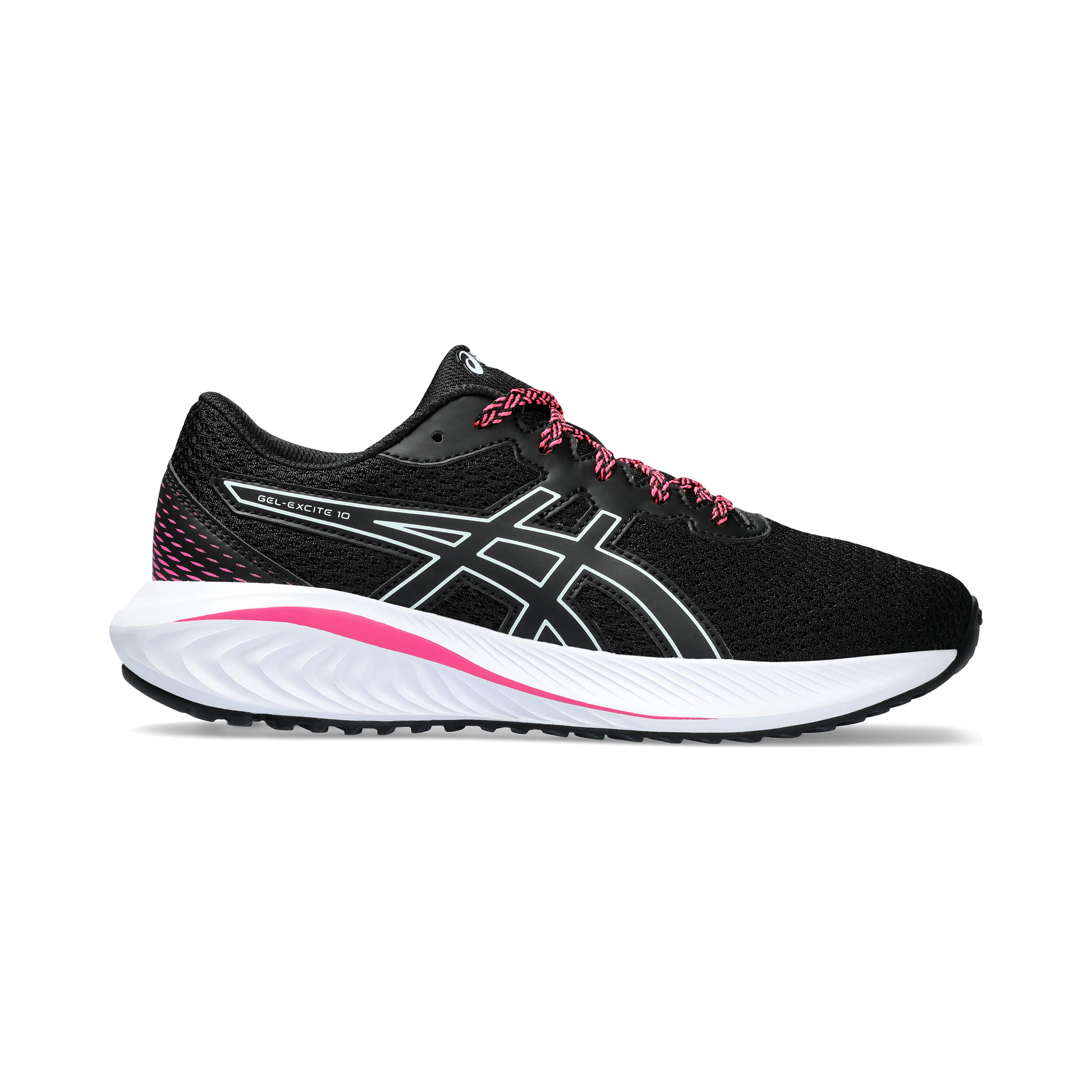 Gel Excite 10 GS Chaussure De Running Sans Stabilisateurs Enfants Noir Pink
