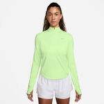 Vêtements Nike Nike Swift Half-Zip Longsleeve Maillot de course Femmes-jaune lemon