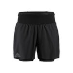 V&ecirc;tements Craft Craft Pro Trail 2in1 Short De Running Hommes-Noir