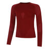 Warm Haut manches longues Femmes - rouge, 