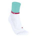 Vêtements Falke Falke RU4 Endurance Compression Chaussettes De Running Femmes-Blanc,Turquoise