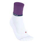 V&ecirc;tements Falke Falke RU4 Endurance Compression Chaussettes De Running Femmes-Blanc,Violet