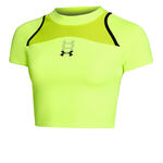 Vêtements Under Armour Under Armour Run Anywhere Crop Maillot De Course Femmes-Vert,Noir