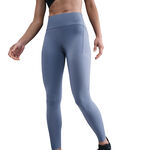 V&ecirc;tements Nike Nike Swift Tight Collant de course Femmes-bleu gris, argent