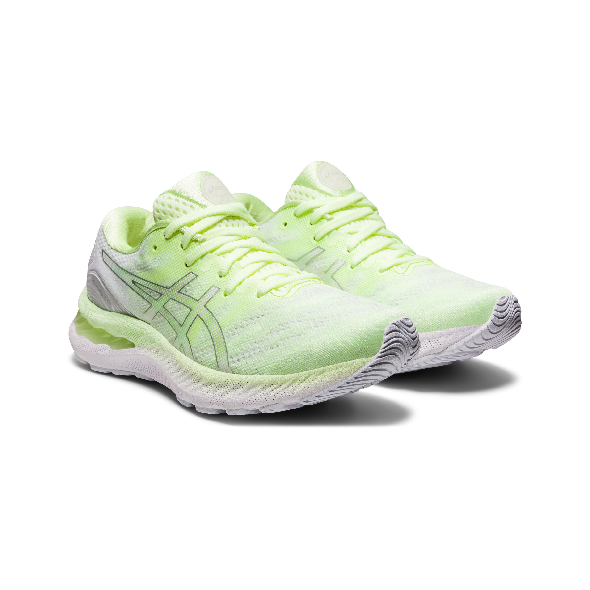 Acheter ASICS Gel Nimbus 23 Chaussure De Running Sans Stabilisateurs Femmes Jaune Blanc en ligne Running Point FR