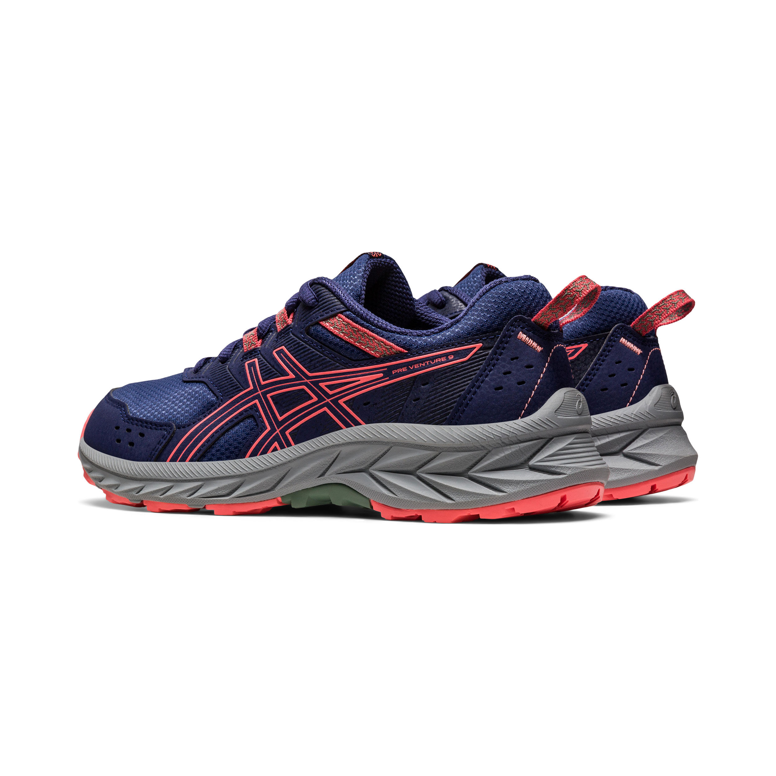 Acheter ASICS Pre Venture 9 GS Chaussure Trail Enfants Bleu Corail en ligne Running Point FR