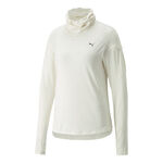 V&ecirc;tements Puma Puma Cloudspun High Neck Haut Manches Longues Femmes-Blanc