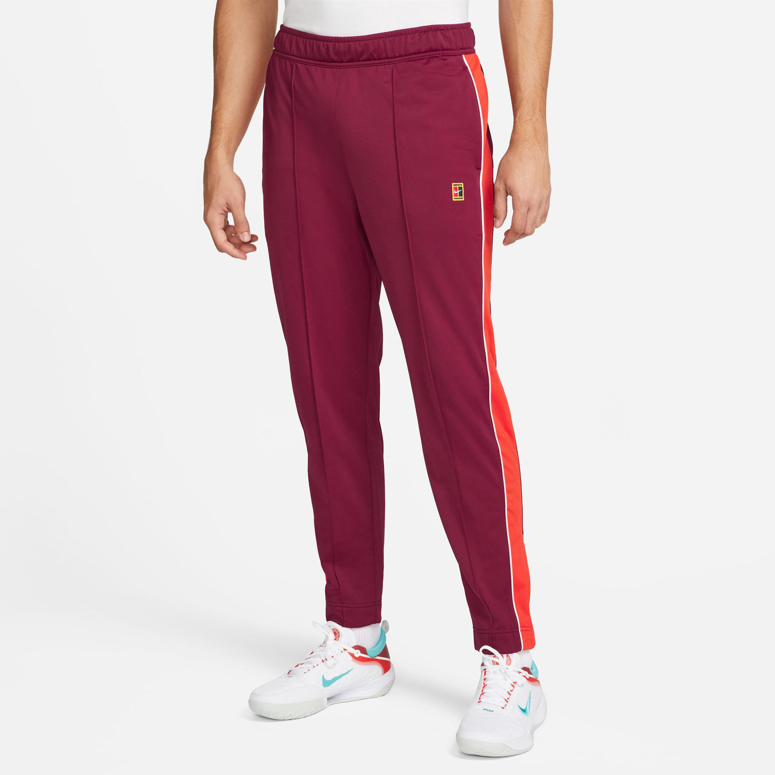Acheter Nike Court Heritage Pantalon Survetement Hommes Rouge Fonce Orange en ligne Running Point FR
