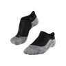 RU4 Endurance Invisible Chaussettes De Running Femmes-Noir,Gris