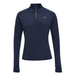 V&ecirc;tements Newline Newline Half-Zip Haut Manches Longues Hommes-Bleu Fonc&eacute;,Vert Olive