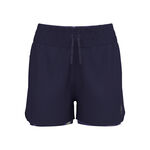 Vêtements Odlo Odlo Zeroweight Print 3in 2in1 Short De Running Femmes-Bleu Foncé