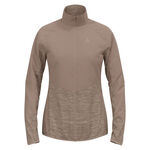 Vêtements Odlo Odlo Essential Insulator Hybrid Veste Running Femmes-Gris