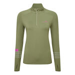 Vêtements Ronhill Ronhill Tech Afterhours 1/2 Zip Maillot De Course Femmes-Vert Olive