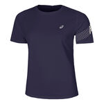 Vêtements ASICS ASICS Icon Maillot De Course Femmes-Bleu Foncé