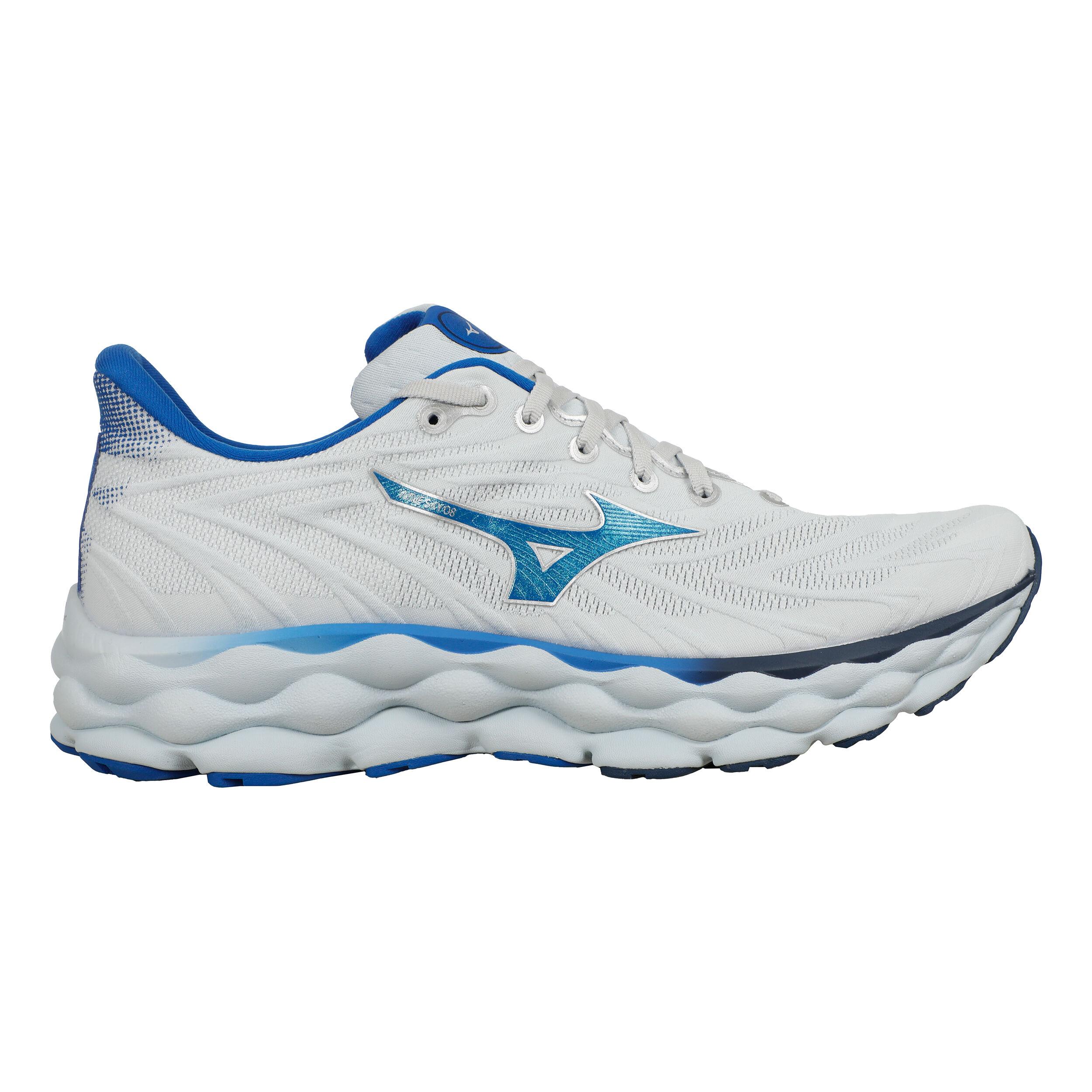 Acheter Mizuno Wave Sky 8 Chaussure De Running Sans Stabilisateurs Hommes Bleu Clair Bleu en ligne Running Point FR