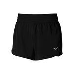 V&ecirc;tements Mizuno Mizuno 2in1 4.5 Short De Running Femmes-Noir