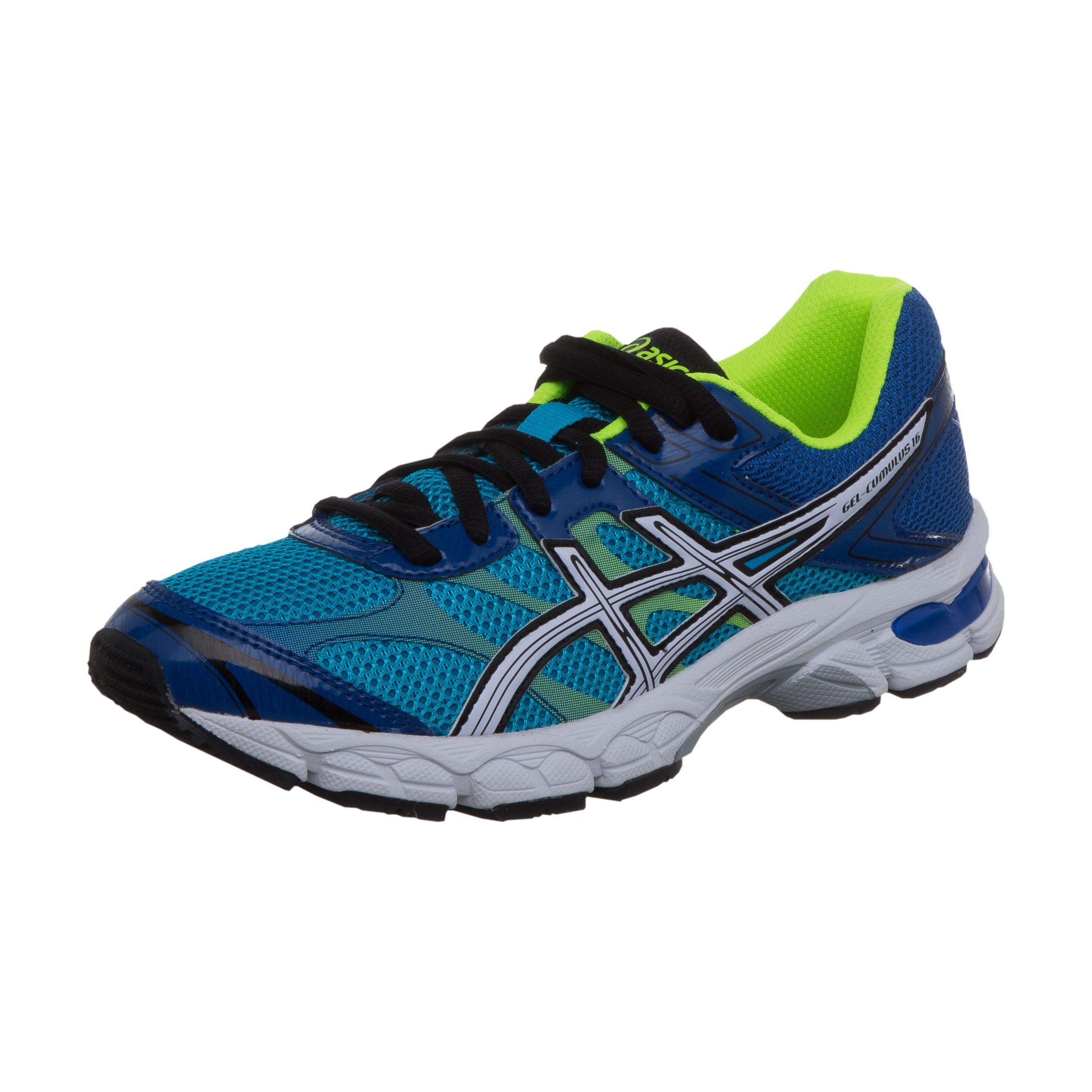 Gel Cumulus 16 GS Chaussure De Running Sans Stabilisateurs Enfants Bleu Blanc
