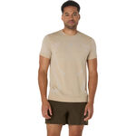 Vêtements ASICS ASICS Road Seamless Maillot De Course Hommes-Beige