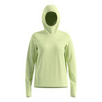 Vêtements Odlo Odlo Essential Thermal Midlayer Maillot De Course Femmes-Jaune Lemon