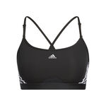 Vêtements adidas adidas Aeroreact Low-Support 3 Stripes Soutien-gorge Sport Femmes-Noir